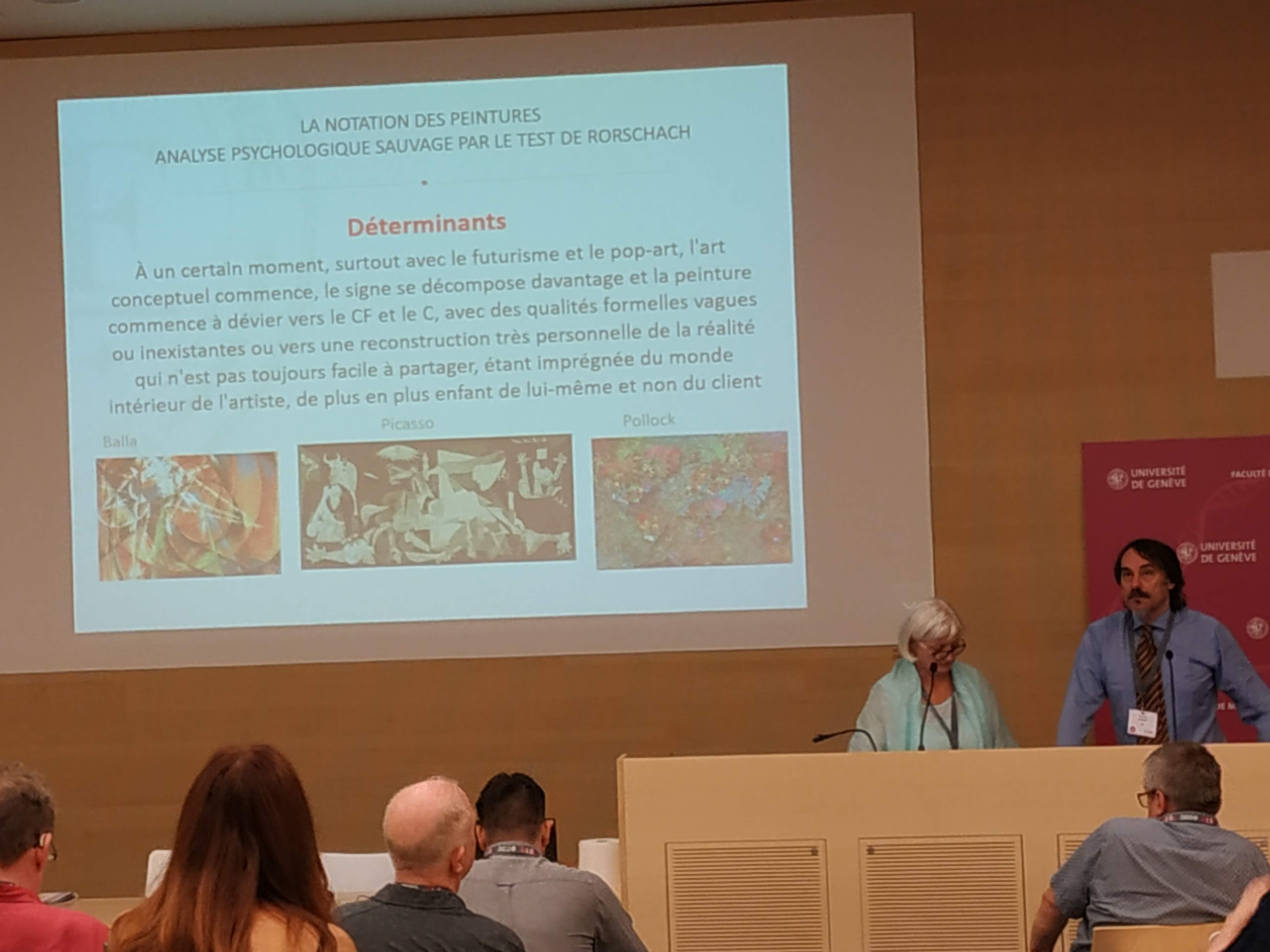 Oral presentation: The scoring of painting, wild psychological analysis through Rorschach test